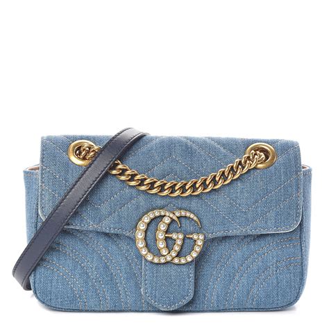 gucci denim bag mini